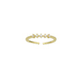 Dainty CZ Slim Adjustable Ring, Sku#LD581