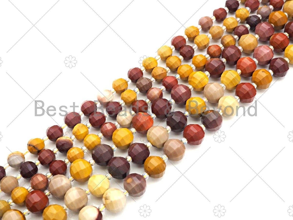 New Cut!!! Natural High Quality Round Latern Cut Mookaite Beads, 8mm/10mm Genuine Mookaite Beads, 15.5'' Full Strand, Sku#U1121
