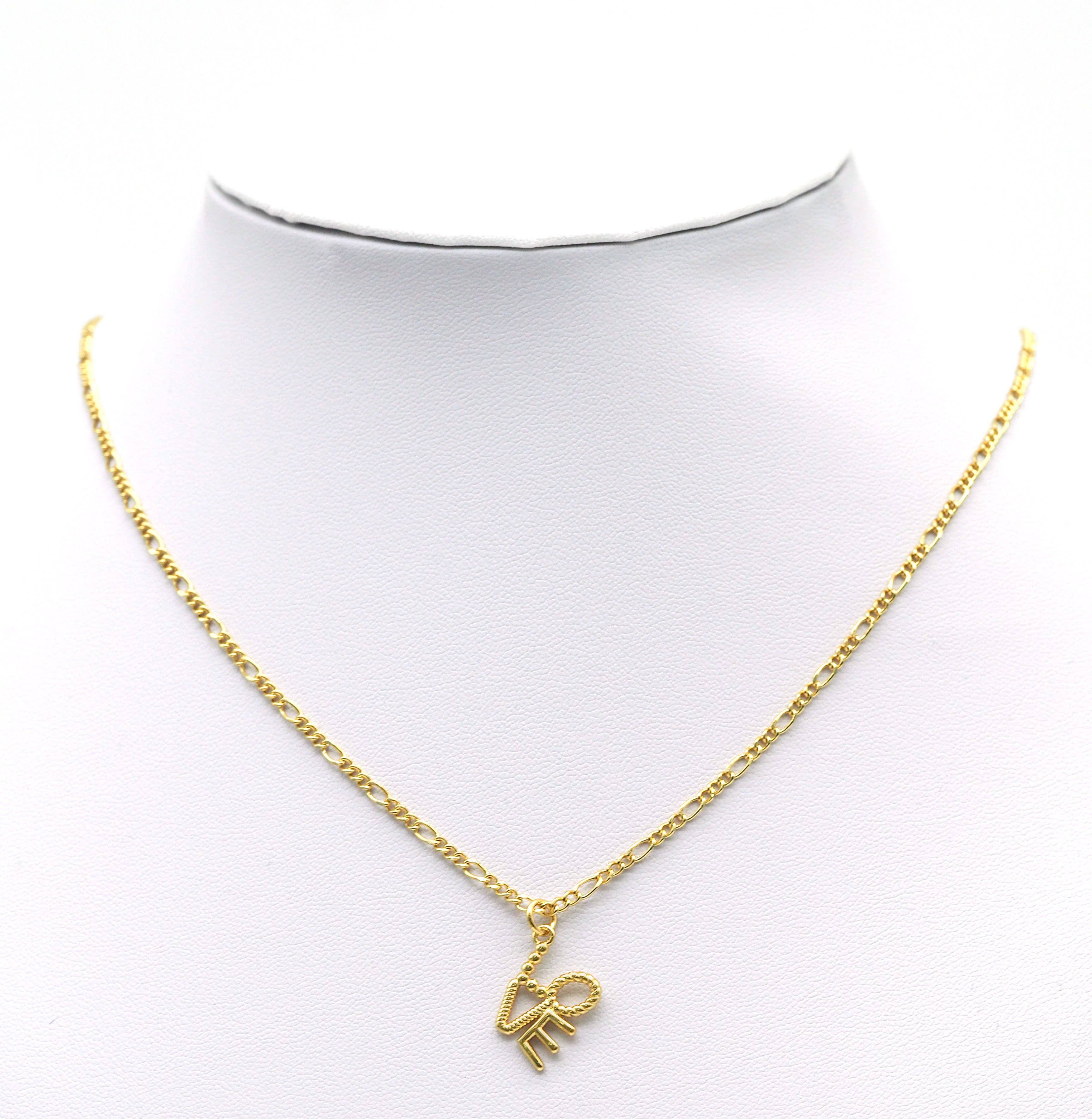 Gold Love Charm, Sku#L662