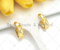 18K Gold Bamboo Hoop Earrings, Hoop Earrings, Modern thick Hoop, Everyday Earrings, Chunky Earrings, 29x34mm,sku#J311