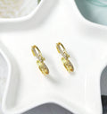 CZ Pave Gold Criss Cross Adjustable Ring, Sku#LD338