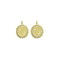 Clear CZ Oval CZ Saint Charm, Sku#LK940