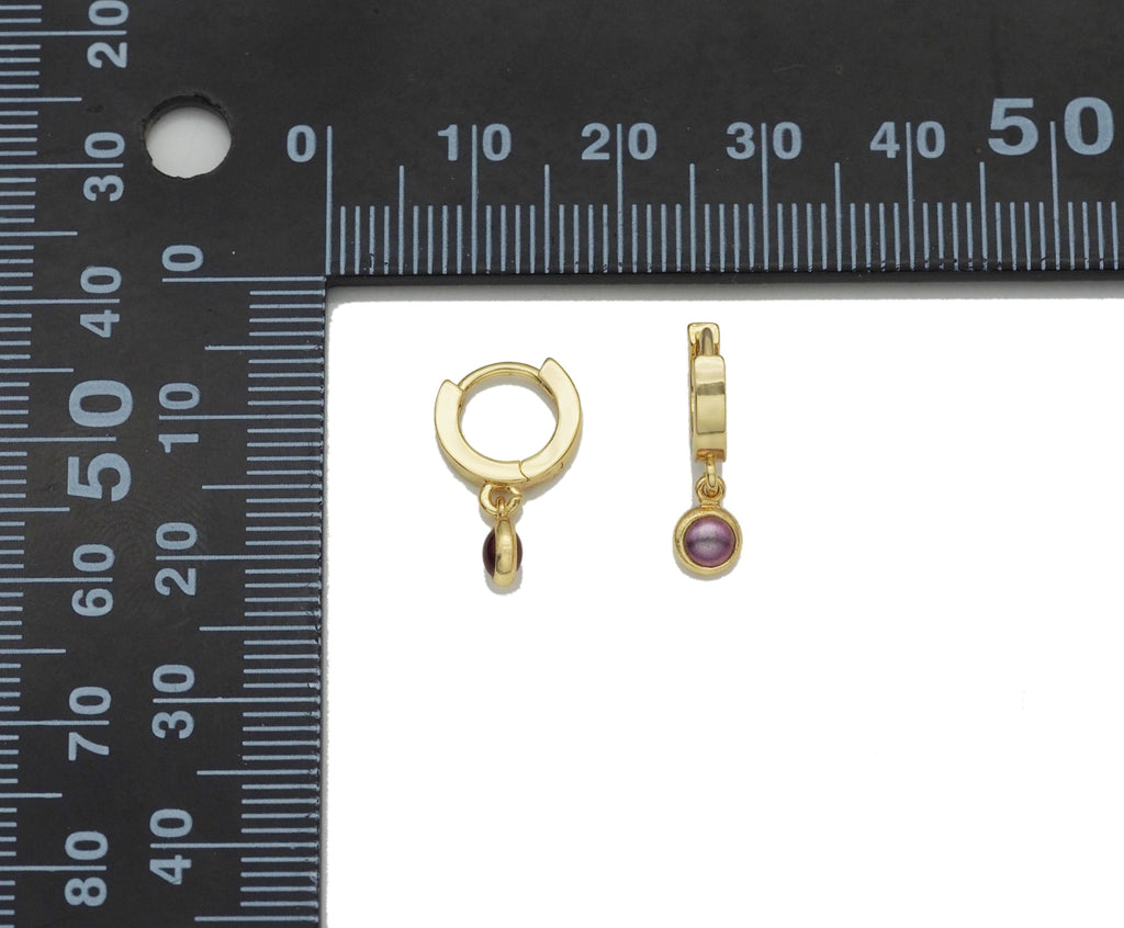 Cute Pearl Hoop Earring, Minimal earrings,sku#Y761