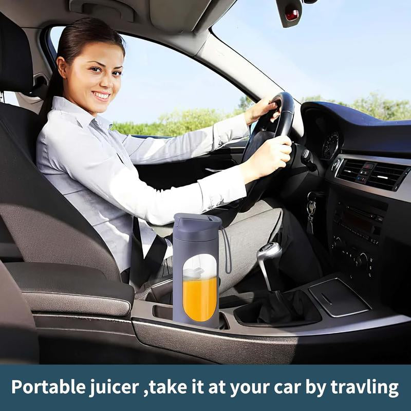 Portable Juicer, USB Rechargeable Juice Extractor Cup with LED Display, Fruit Juicer, Vegetable Juicer, Suitable for Outdoor Carrying Use, BPA Free Eco-Friendly Juicer Machine, Travel Mate and Kitchen Gadgets, Valentine'S Day Gifts for Adults