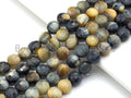 High Quality Double Sided Turtle Shell Cut Natural Tiger Eye Coin Shape beads, 6mm/8mm/10mm Tiger Eye Beads, 16" Full strand, Sku#U762