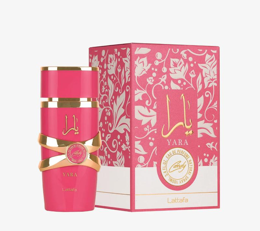 Lattafa Yara Candy for Women Eau De Parfum Spray 3.4 Ounce 100 Ml Strawberry Vanilla Perfume Floral Chypre Scent Regular Edition