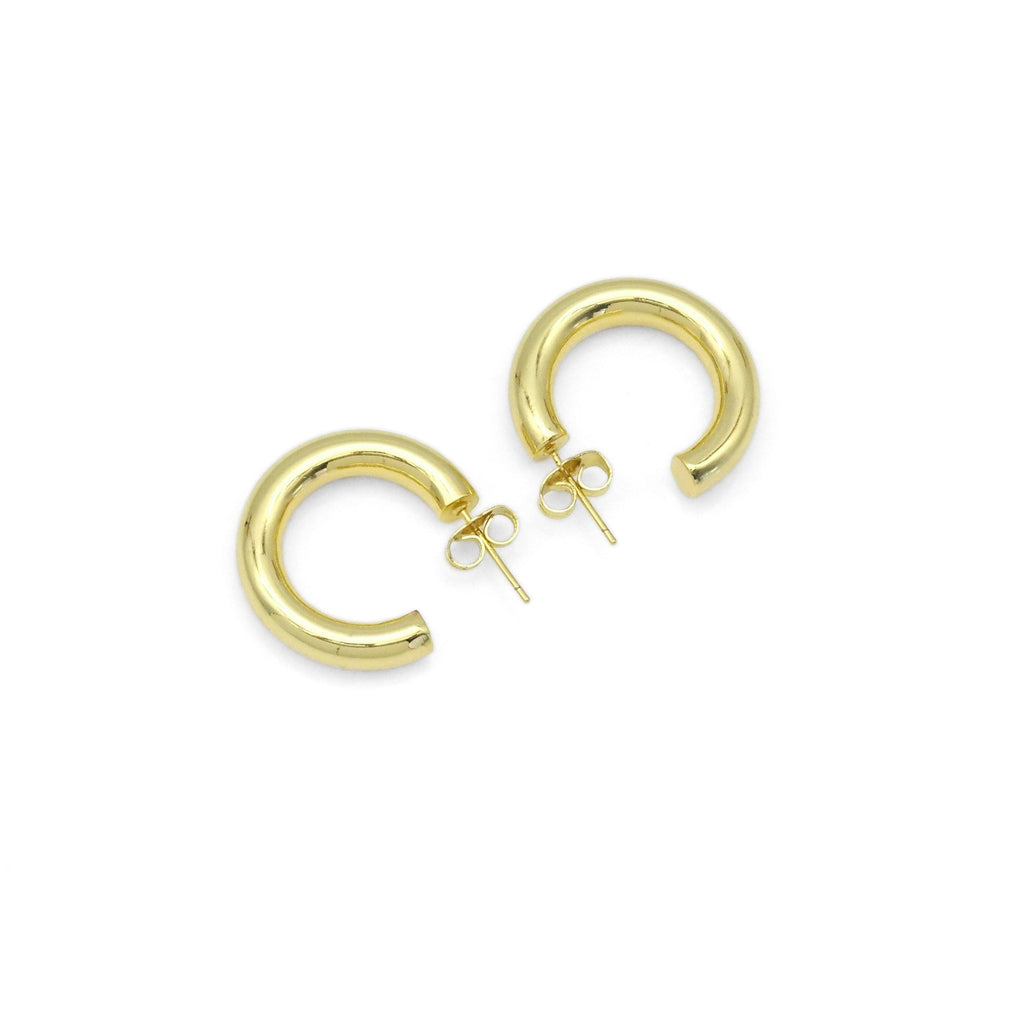 20mm/26mm Gold Hoop Earrings, Sku#Y796