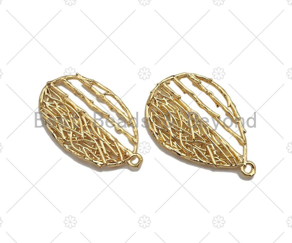 Filigree Gold Lacy Charm, Star/Heart/Round/Oval Shape Brushed Gold Twisted Wire Charm Pendants for Earrings necklace making, sku#CP05