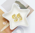 CZ Oval Link Adjustable Ring, Sku#LD238