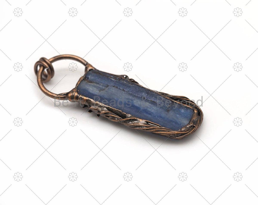 New!!! Blue Kyanite with Sunflower Pendant, Sku#YT11C