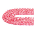 10x12mm / 8x10mm Pink Tulip Jasper Beads, Sku#U2028