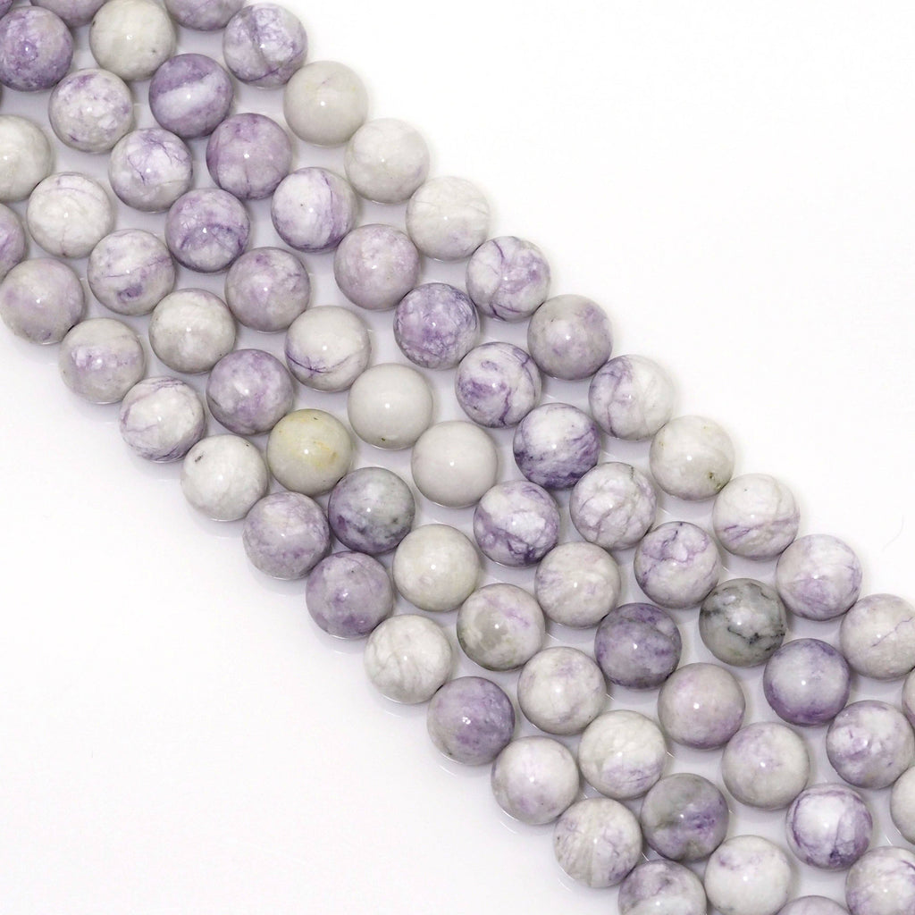 Genuine South Africa Light Purple Turquoise, 6mm/8mm/10mm Round Smooth Beads, Sku#U1609