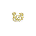 Multi CZ Cross Line Adjustable Ring, Sku#Y870