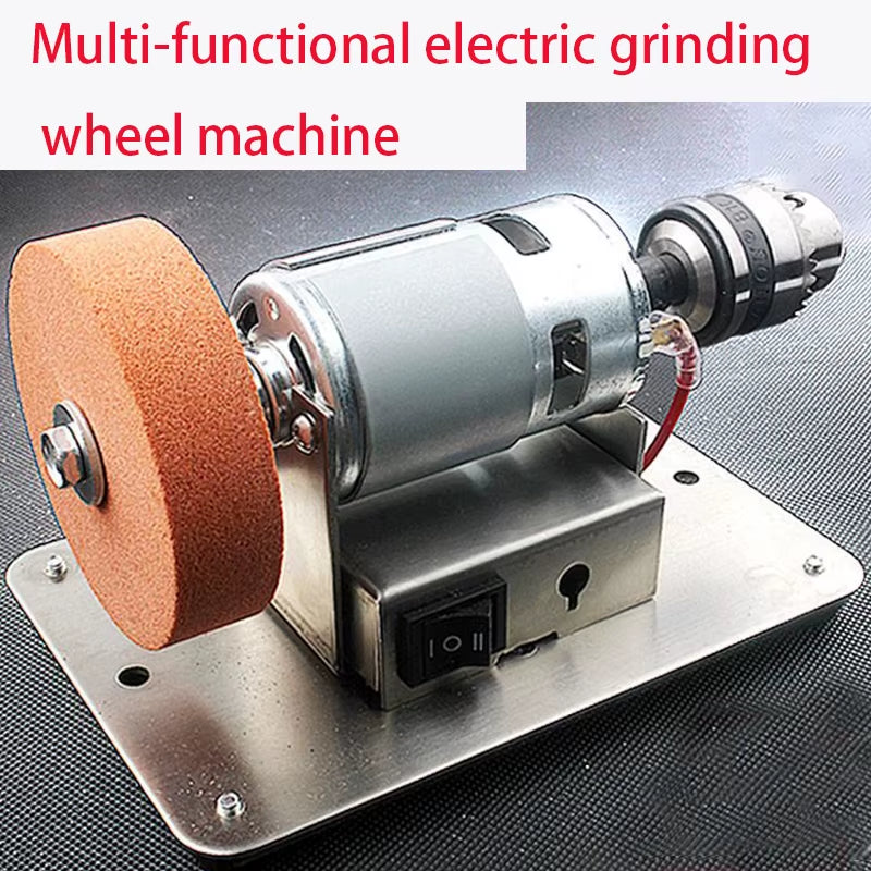 100W Double Grinder Machine Artifact Table Grinder Motor Micro Coarse and Fine Polishing Electric Grinding Wheel Grindig Stone