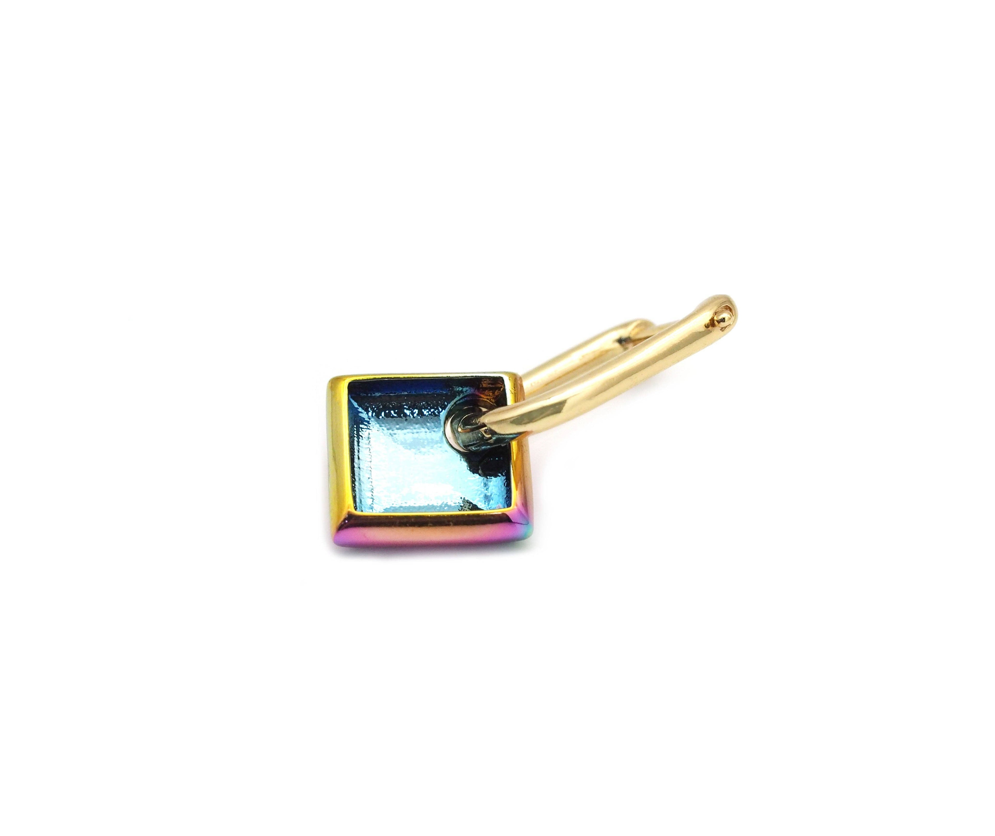 Rainbow Star Heart Rhombus Donut Shape earrings, sku#LX160