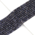 Genuine Iolite Faceted Rondelle Beads, Sku#U1668