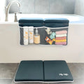 Baby Bath Kneeler and Elbow Rest Pad Set | Neoprene & Foam Bath Kneeling Pad for Bathing Baby | Non Slip Pad Baby Bath Essentials with Bath Toy Storage for Tub | Baby Bath Kneeler Pad - # BAGE11110004