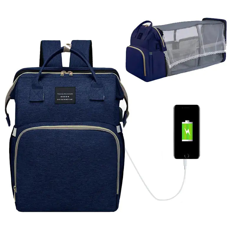 Baby Diaper Bag - Foldable Baby Bed - # BAGEG11610003