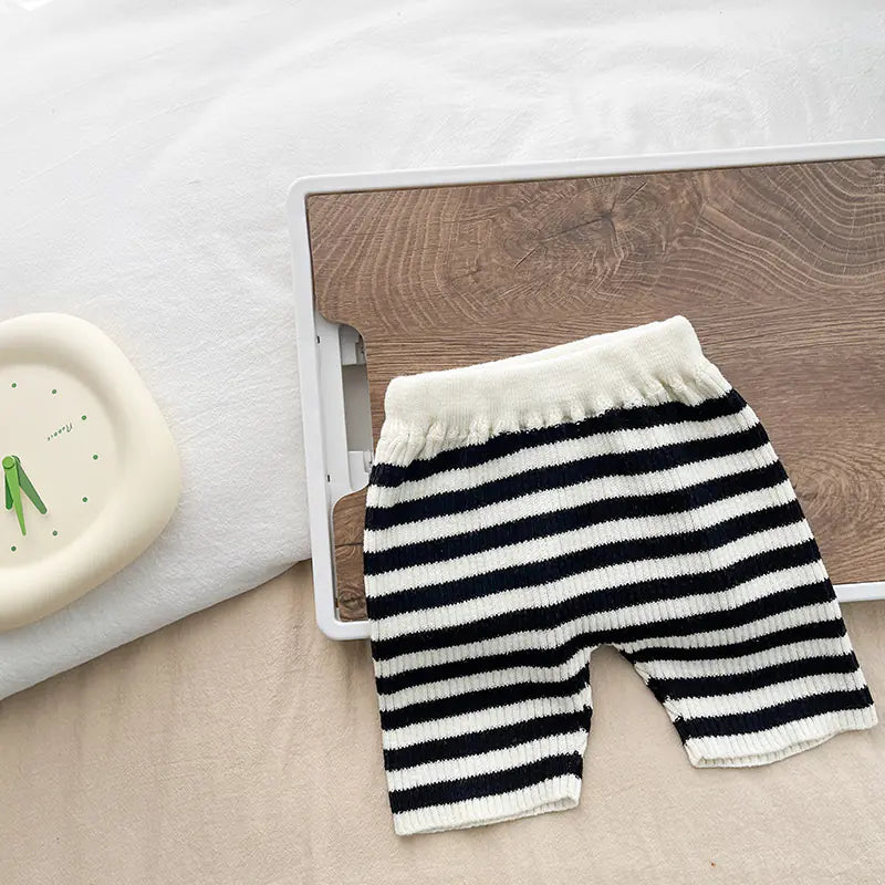 Baby Solid Color Knitted Shorts for Summer - # BAAA1B11010003