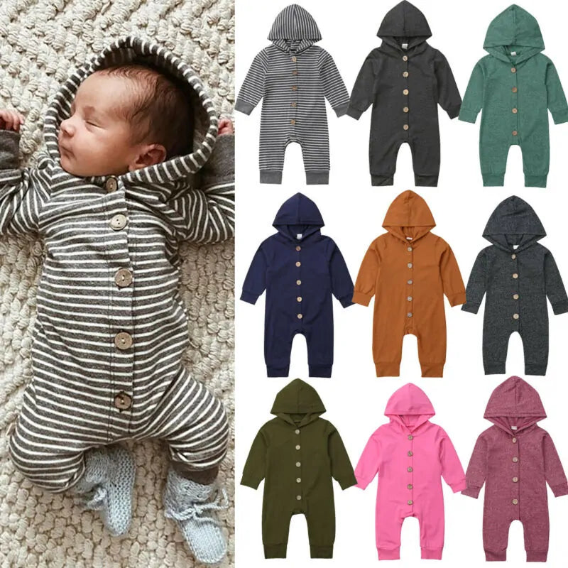 Baby Toddler Hooded Romper - # BAAA21110022