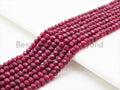2x3mm/2x4mm Faceted Rondelle Dyed Ruby Jade beads,Red Gemstone beads, Ruby Jade Beads, 15.5inch strand, SKU#U324