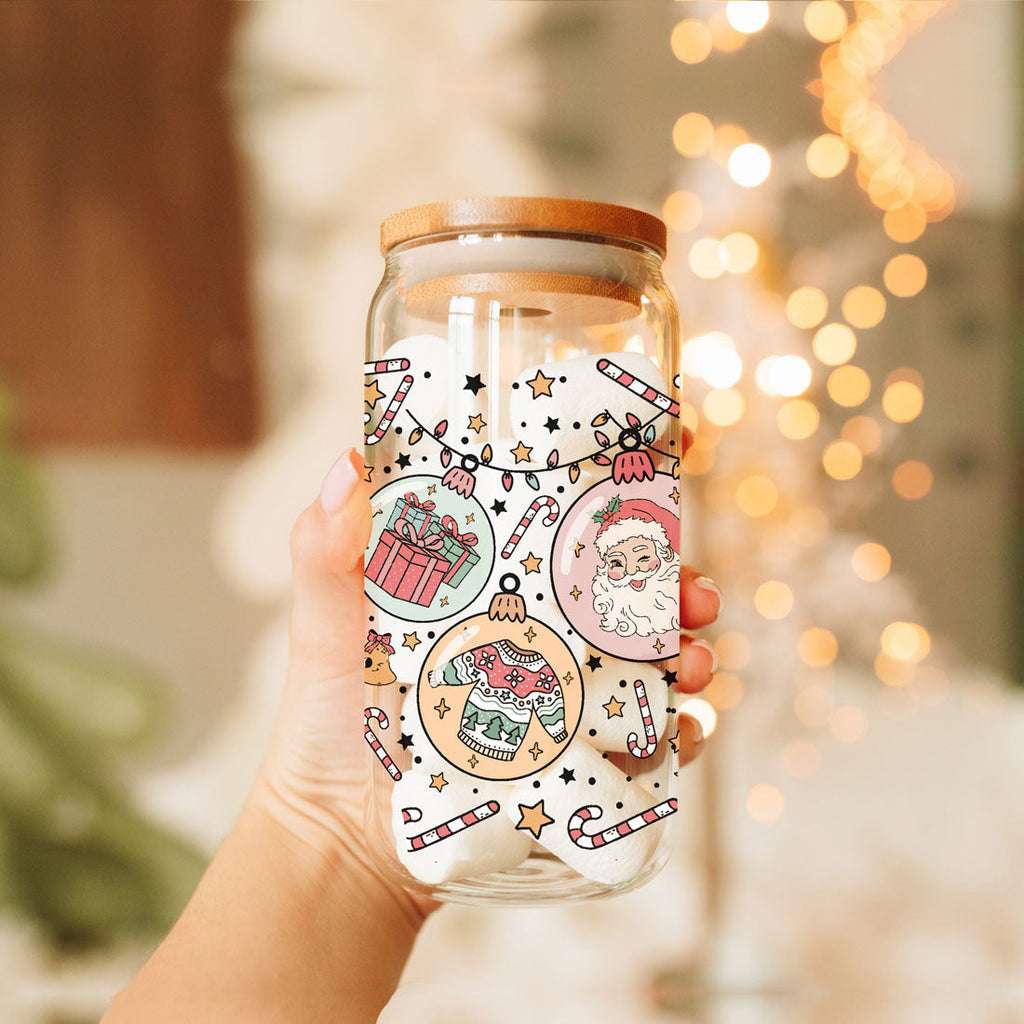 Balls Deep 17oz Christmas Mug Funny Holiday Cup With Ornament Design Humorous Seasonal Drinkware