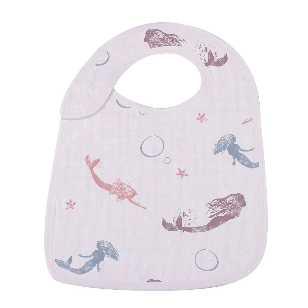 Bamboo Muslin Snap Bibs Under The Sea 3 Pack Soft Absorbent
