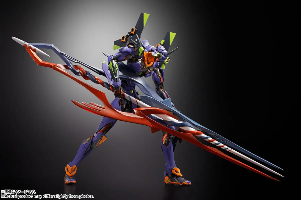 NEON GENESIS EVANGELION - EVANGELIOIN TEST TYPE-01 (UNIT-01) 30TH WITH THE SPEAR OF GAIUS TAMASHII NATIONS METAL BUILD FIGURE
