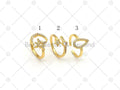 CZ Star Moon/Star/Teardrop Adjustable Ring, Sku#JL56
