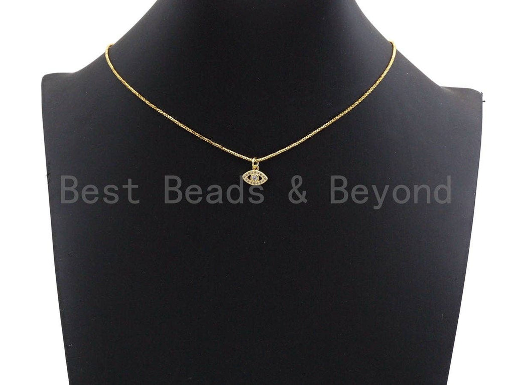 Clear CZ Micro Pave Oval Evil Eye Shape Pendant,Cubic Zirconia Oval Charm,Gold/Silver/Rose Gold/Black Tone,11x9mm,sku#Z470