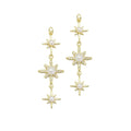 Clear CZ Pearl North Star Charm, Sku#LD512