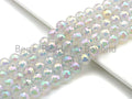 Mystic Plated Rainbow White Agate Beads, Sku#UA59