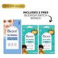 Biore Skincare 8-Count Original Deep Cleansing Pore Strips + GWP 2 Boxes of Blemish Patches!