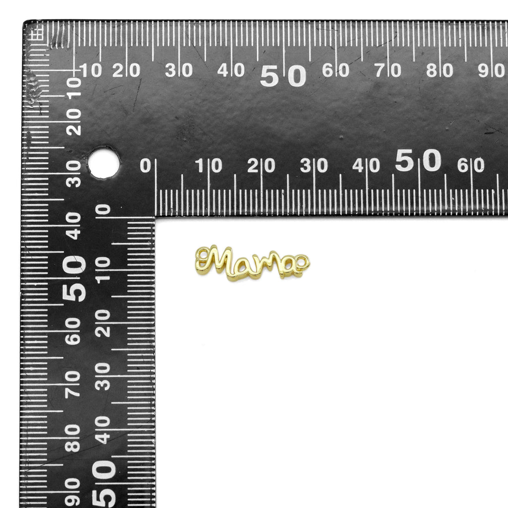 Gold Mama Word Connector charm Mother's Day Charm, Sku#LX443