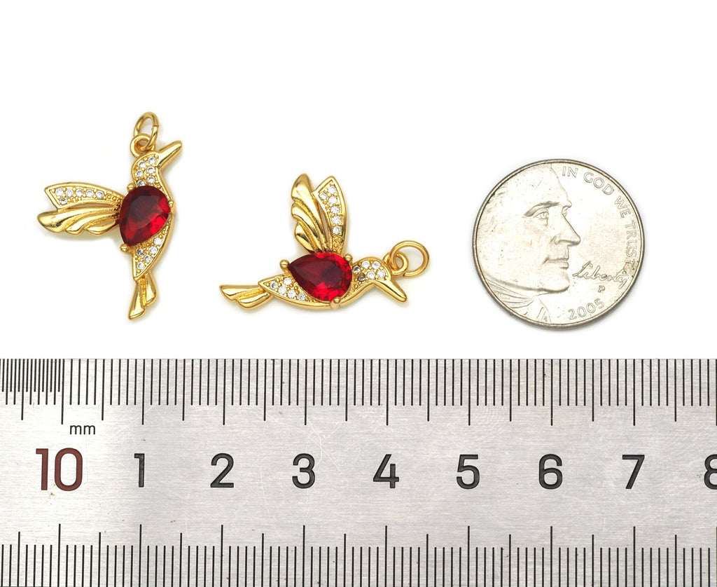 CZ Bird Pendant, Sku#LK597