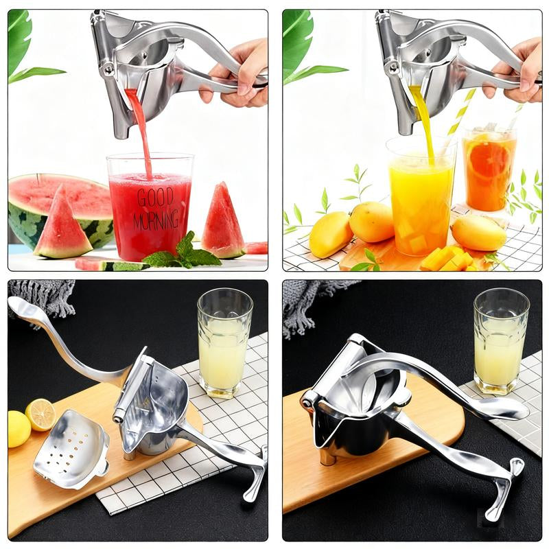 Efficient Juice Squeezer - Easy-To-Clean Heavy-Duty Professional Citrus Juicer Extraction Manual Citrus Squeezer Press Kitchen Tools for Moms Christmas Gifts - Aluminium