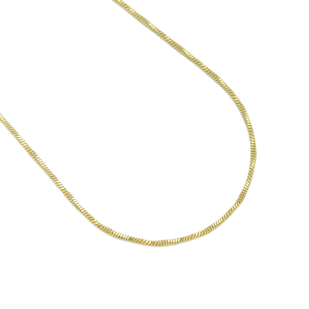 Gold Dainty Twisted Snake Chain Necklace, Sku#LD587 (Copy)