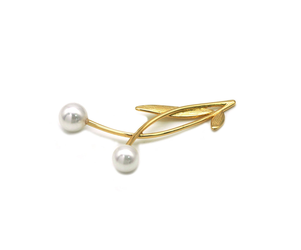CZ Pearl Cherry Charm, Sku#Y702