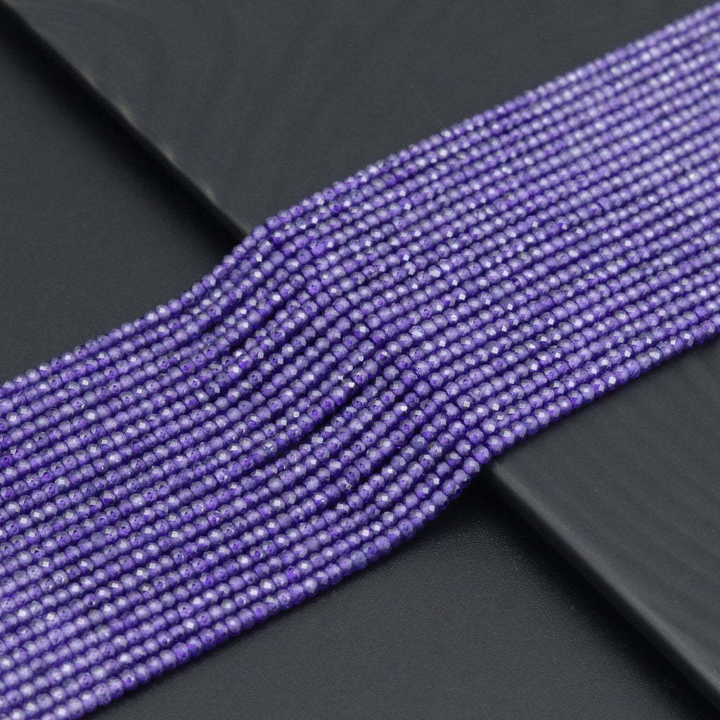 2x3mm Faceted Rondelle CZ Beads, Sku#U2129
