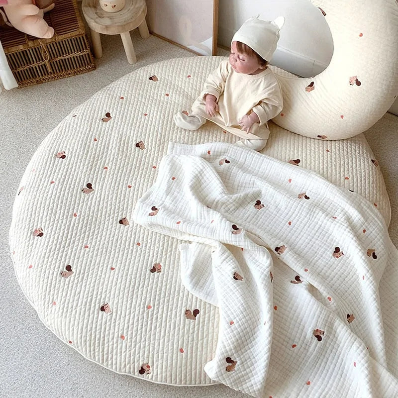 Bear Embroidery Baby Mat - # BAGE81710001