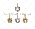 Big Clear CZ Micro Pave Diamond Shape Pendant/Charm,Diamond Cubic Zirconia Charm, Cute Necklace Bracelet Charm Pendant,5x10mm,Sku#L445