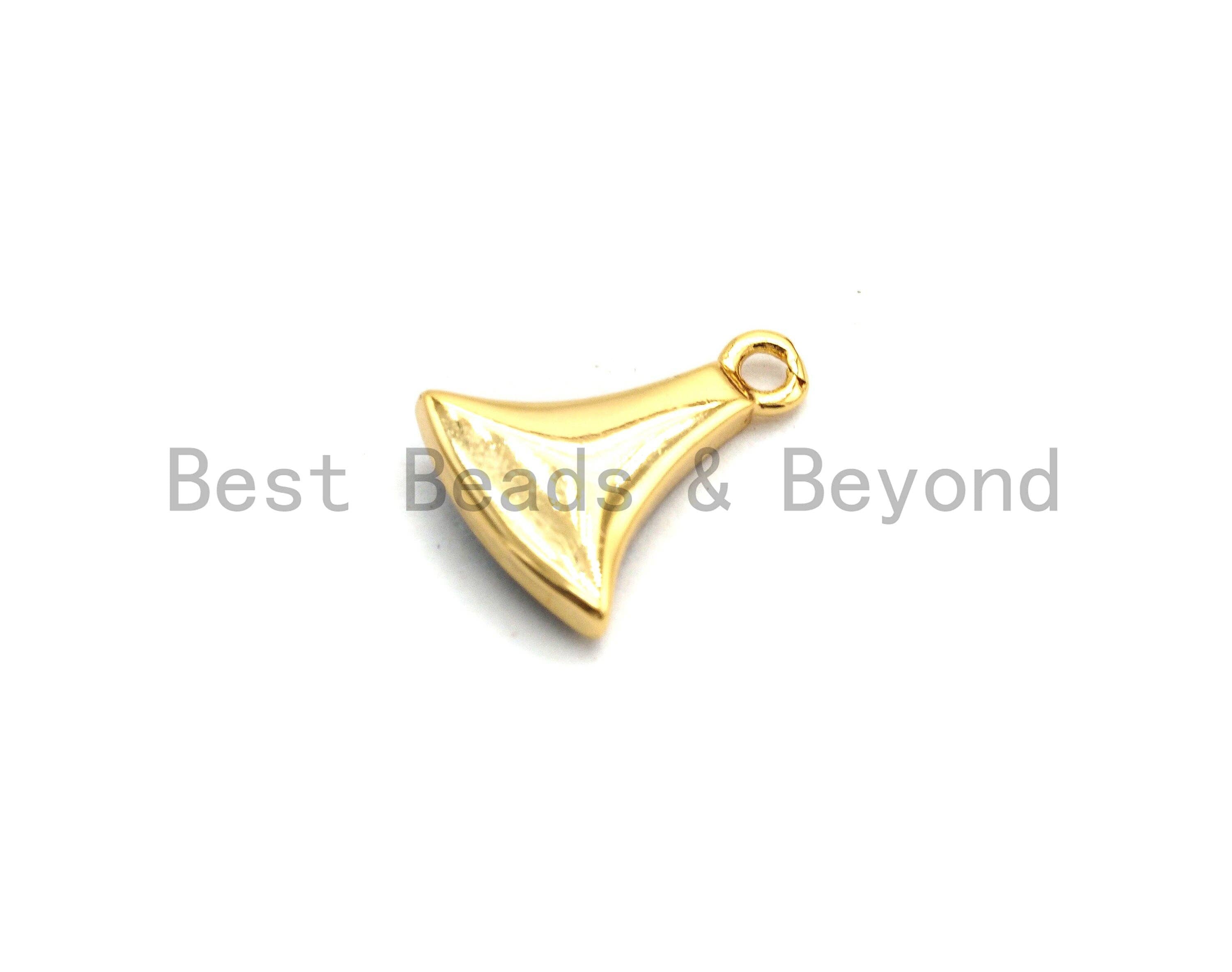 100% Natural Abalone Fan-Shaped Pendant/Charm, Fan Shape Abalone Shell Charm, Abalone Jewelry 9x12mm,SKU#Z304