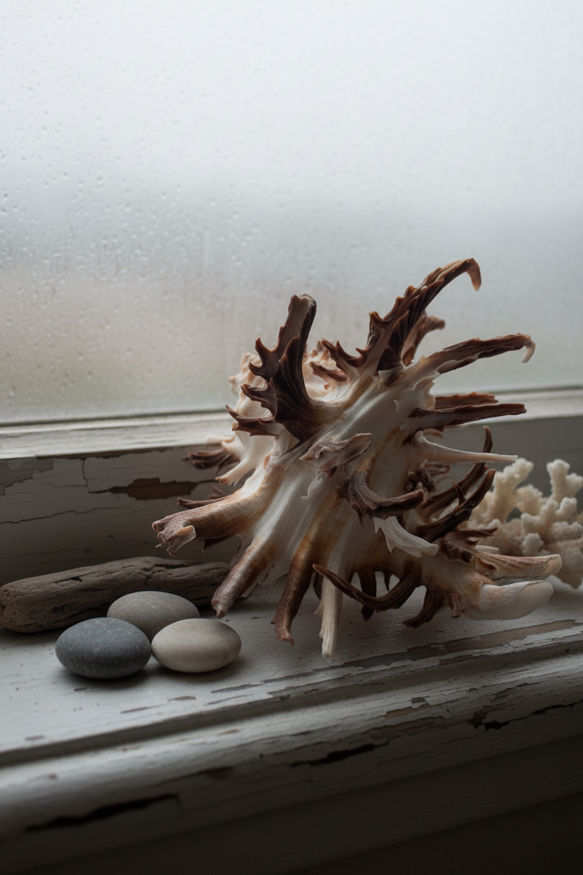 Brown Murex Endive Shell Long Spines - Murex endivia