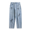 Boys Men Straight Loose Wide-Leg Pants - # BOAA13410011