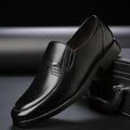 Boys Men's Black Leather Formal Shoes - # BOAA73210006