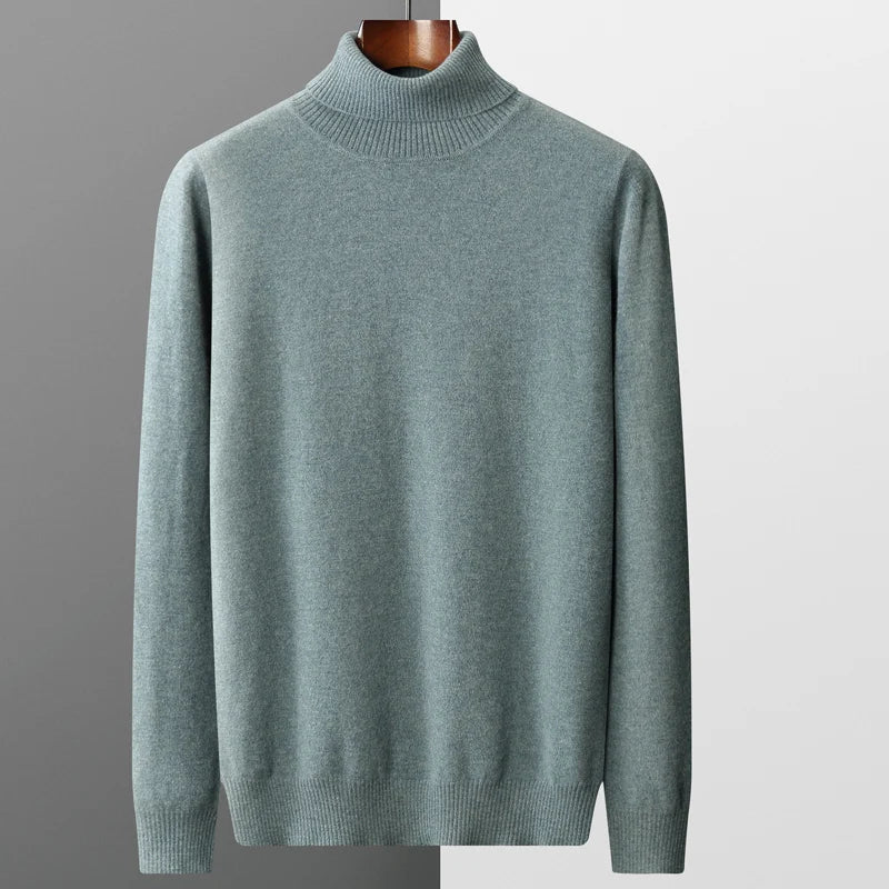 Boys Men's High Collar Winter Knit Pullover - # BOAA13510013
