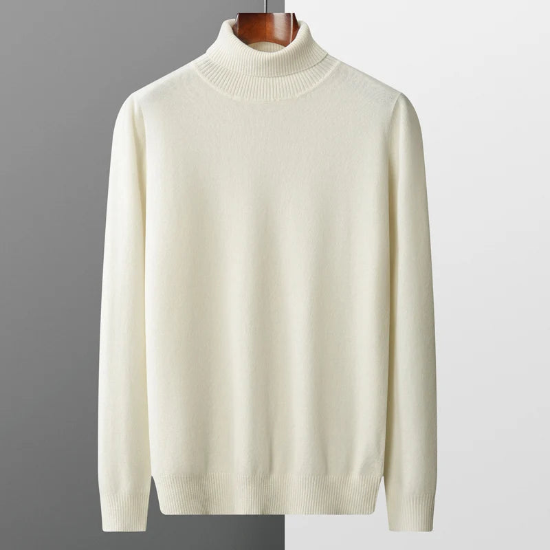 Boys Men's High Collar Winter Knit Pullover - # BOAA13510013