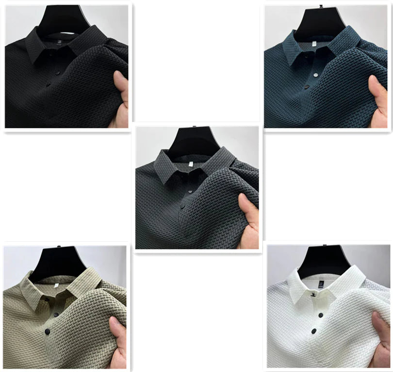 Boys Men's Ice Silk Mesh Polo Shirt - # BOAA13510038