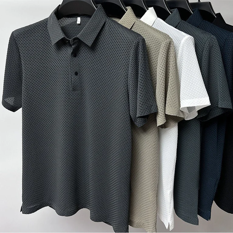 Boys Men's Ice Silk Mesh Polo Shirt - # BOAA13510038