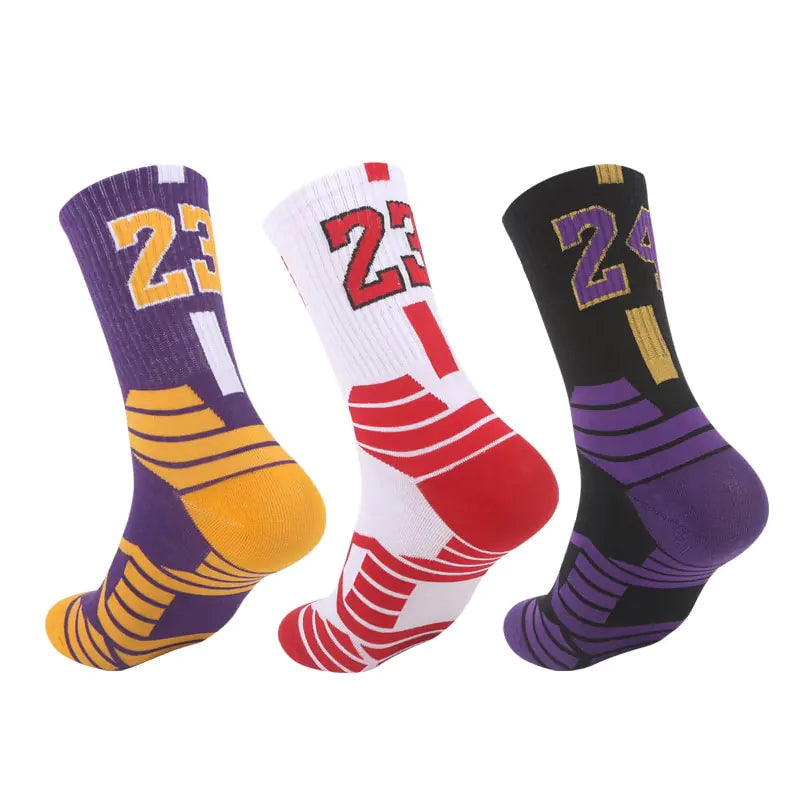 Breathable Non-Slip Professional Basketball Socks for Men, Women, and Kids - Ideal for Sports, Cycling, Climbing, and Running - # BOAA13810001